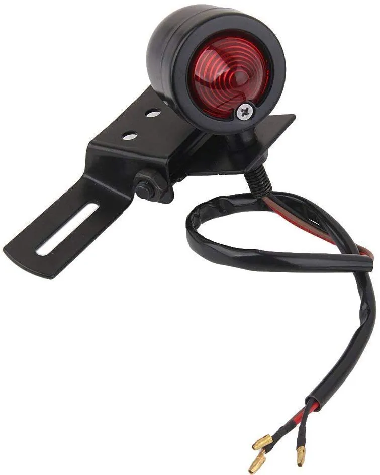 Electomania Motorcycle Brake Signal LED Light Tail Brake Light License Plate Holder (Large)