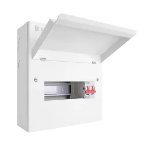Elucian 8 Way Metal Consumer Unit with 100AMP Main Switch