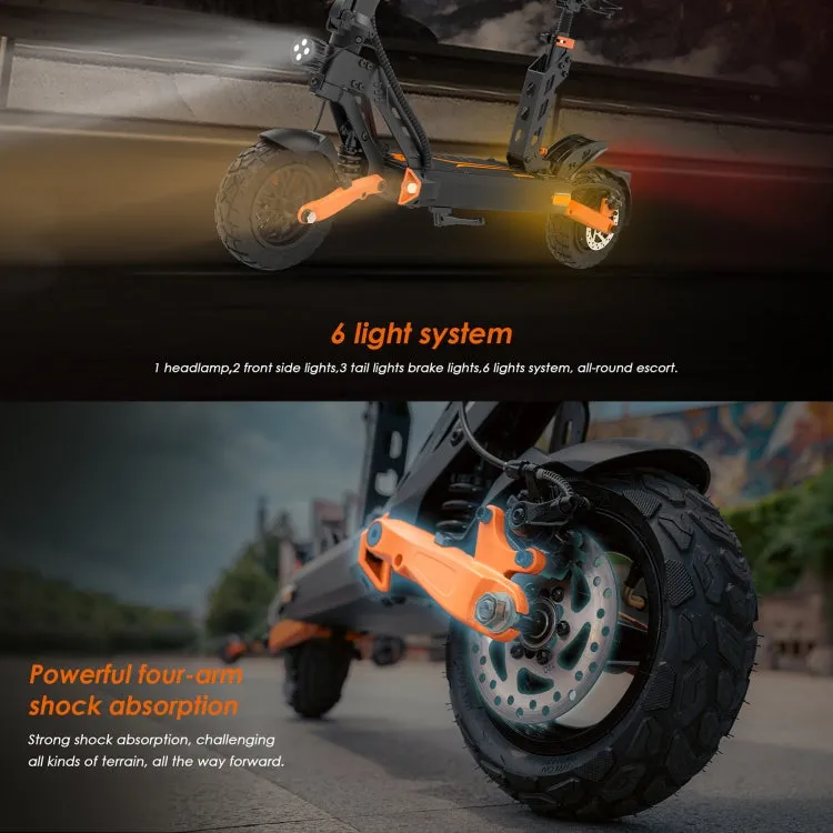 [EU Warehouse] Kukirin G2 Pro 600W Three-speed Folding Electric Offroad Scooter with 8.5 inch Tires & LCD Display(Black)