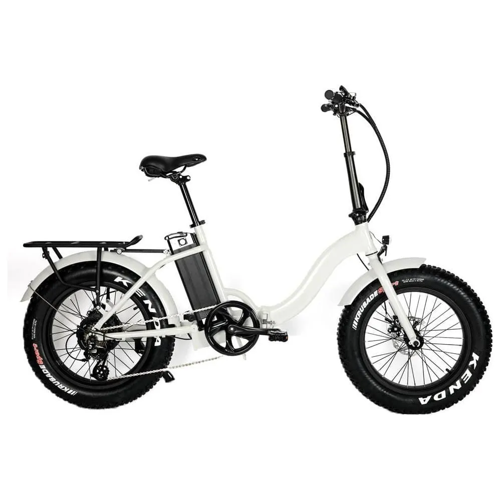 EUNORAU, E-Fat-Step, Foldable, Step-Thru, 20" Fat Tire Electric Bike - 500 Watt, 48V