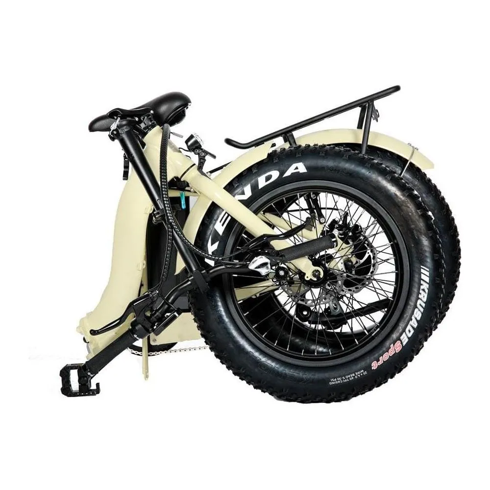 EUNORAU, E-Fat-Step, Foldable, Step-Thru, 20" Fat Tire Electric Bike - 500 Watt, 48V