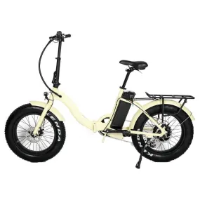 EUNORAU, E-Fat-Step, Foldable, Step-Thru, 20" Fat Tire Electric Bike - 500 Watt, 48V