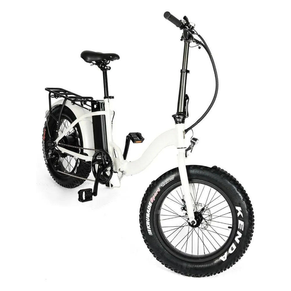EUNORAU, E-Fat-Step, Foldable, Step-Thru, 20" Fat Tire Electric Bike - 500 Watt, 48V