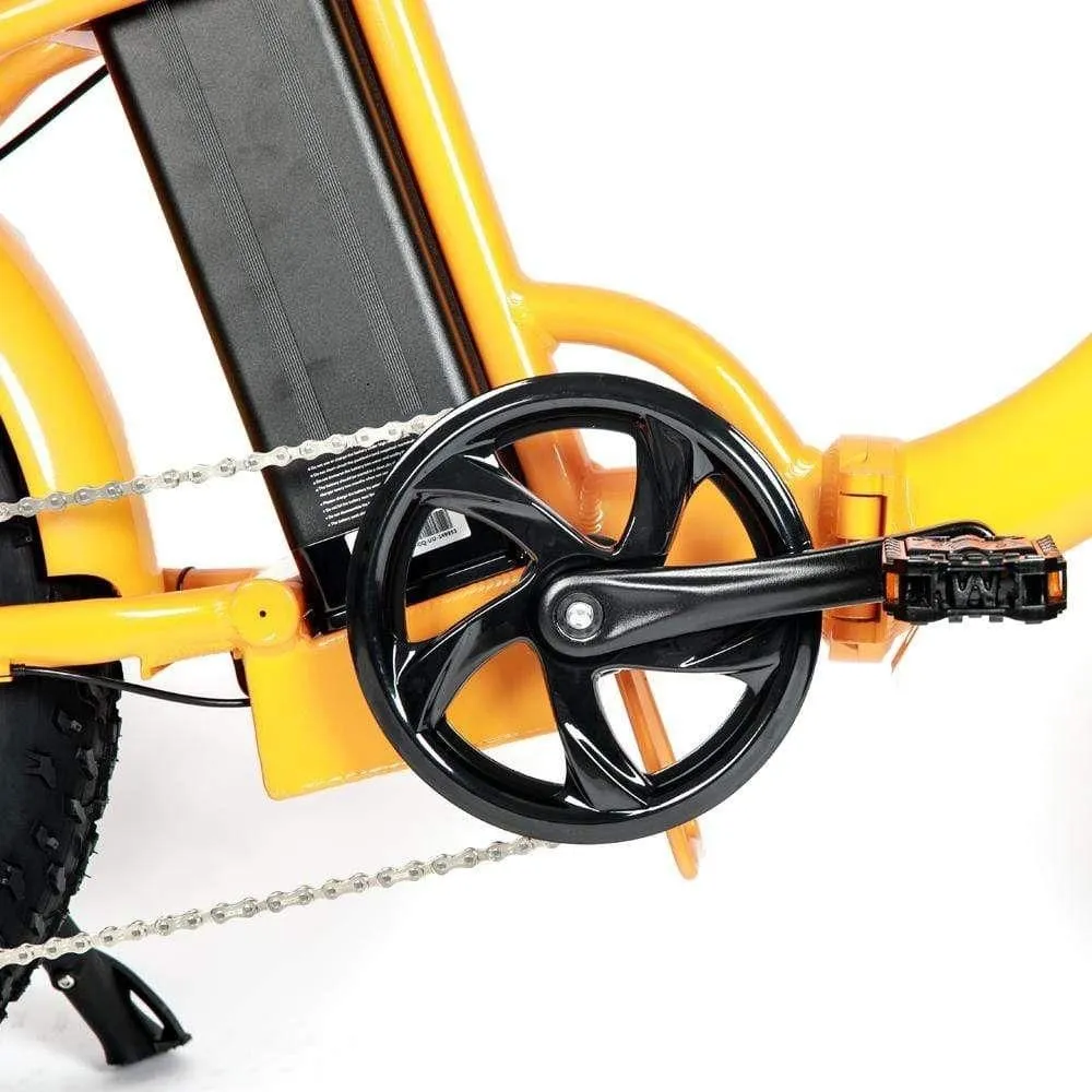 EUNORAU, E-Fat-Step, Foldable, Step-Thru, 20" Fat Tire Electric Bike - 500 Watt, 48V