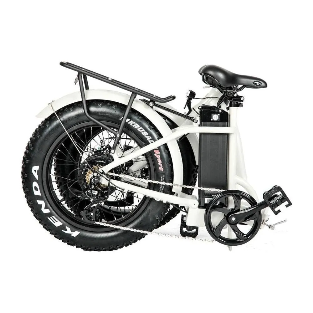 EUNORAU, E-Fat-Step, Foldable, Step-Thru, 20" Fat Tire Electric Bike - 500 Watt, 48V
