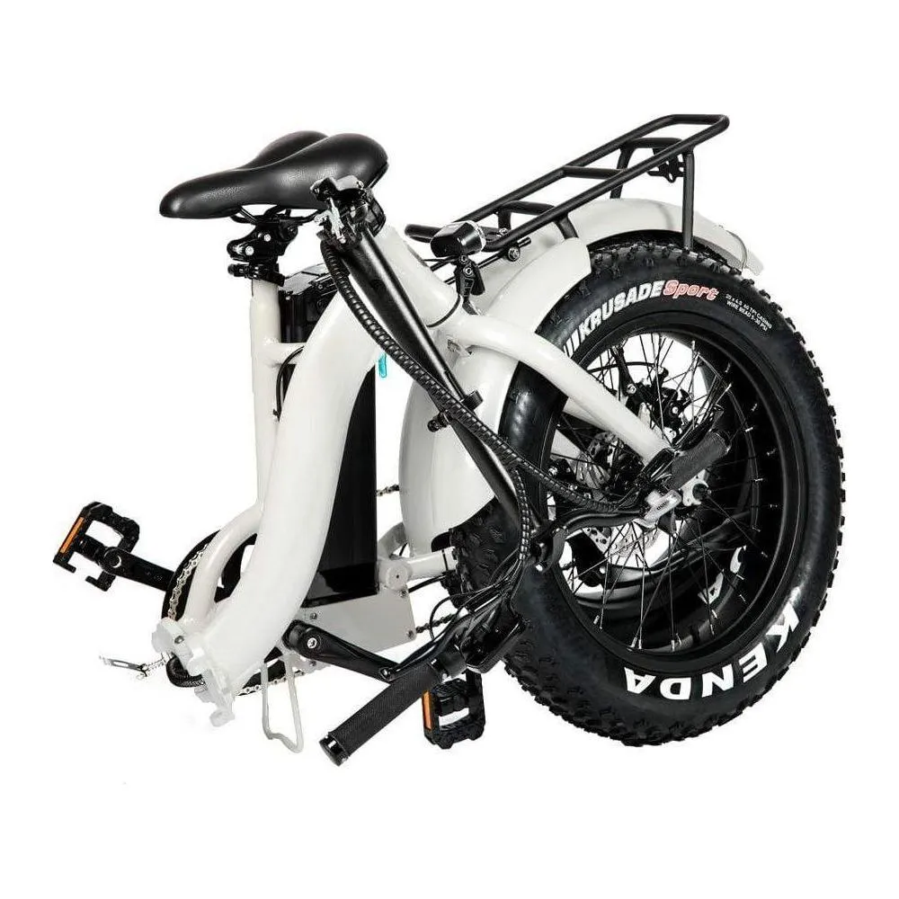 EUNORAU, E-Fat-Step, Foldable, Step-Thru, 20" Fat Tire Electric Bike - 500 Watt, 48V