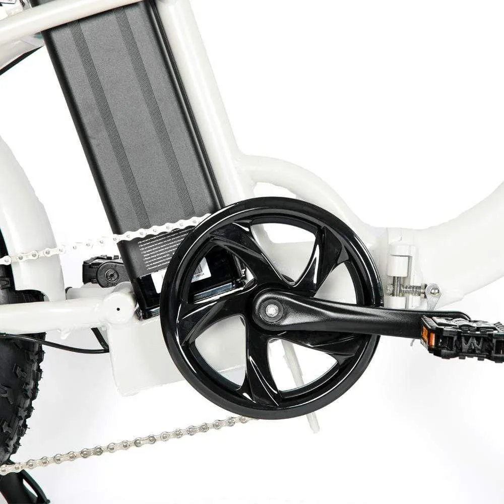 EUNORAU, E-Fat-Step, Foldable, Step-Thru, 20" Fat Tire Electric Bike - 500 Watt, 48V