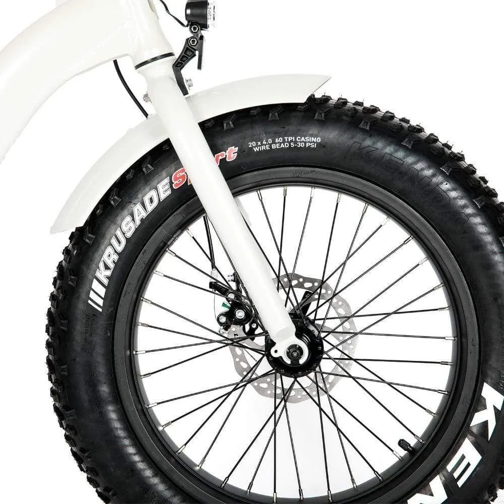 EUNORAU, E-Fat-Step, Foldable, Step-Thru, 20" Fat Tire Electric Bike - 500 Watt, 48V