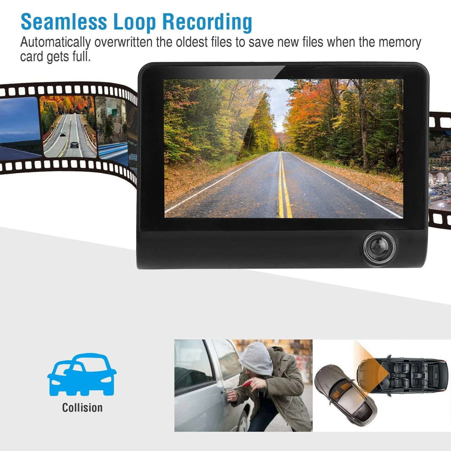 FHD 1080P Touchscreen Car DVR Dash Camera