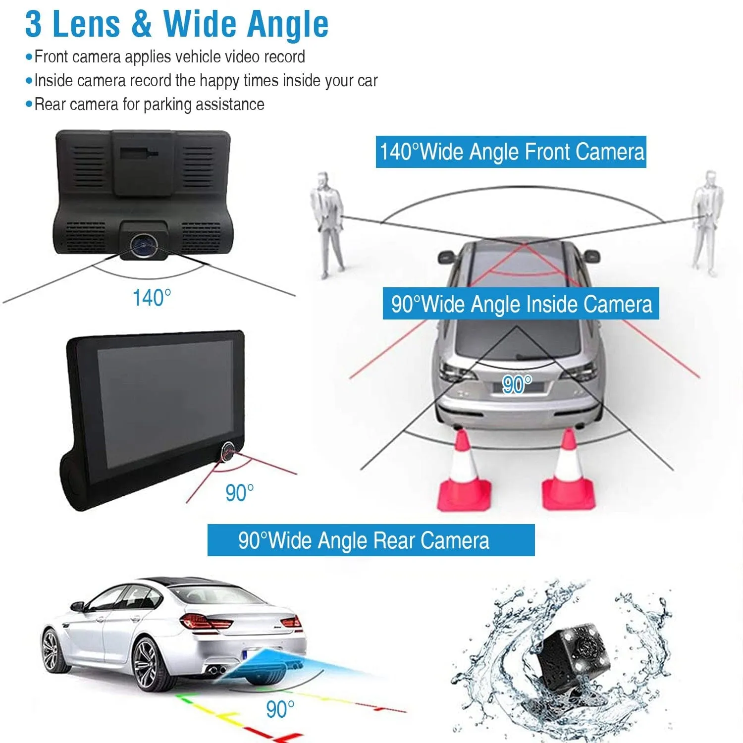 FHD 1080P Touchscreen Car DVR Dash Camera