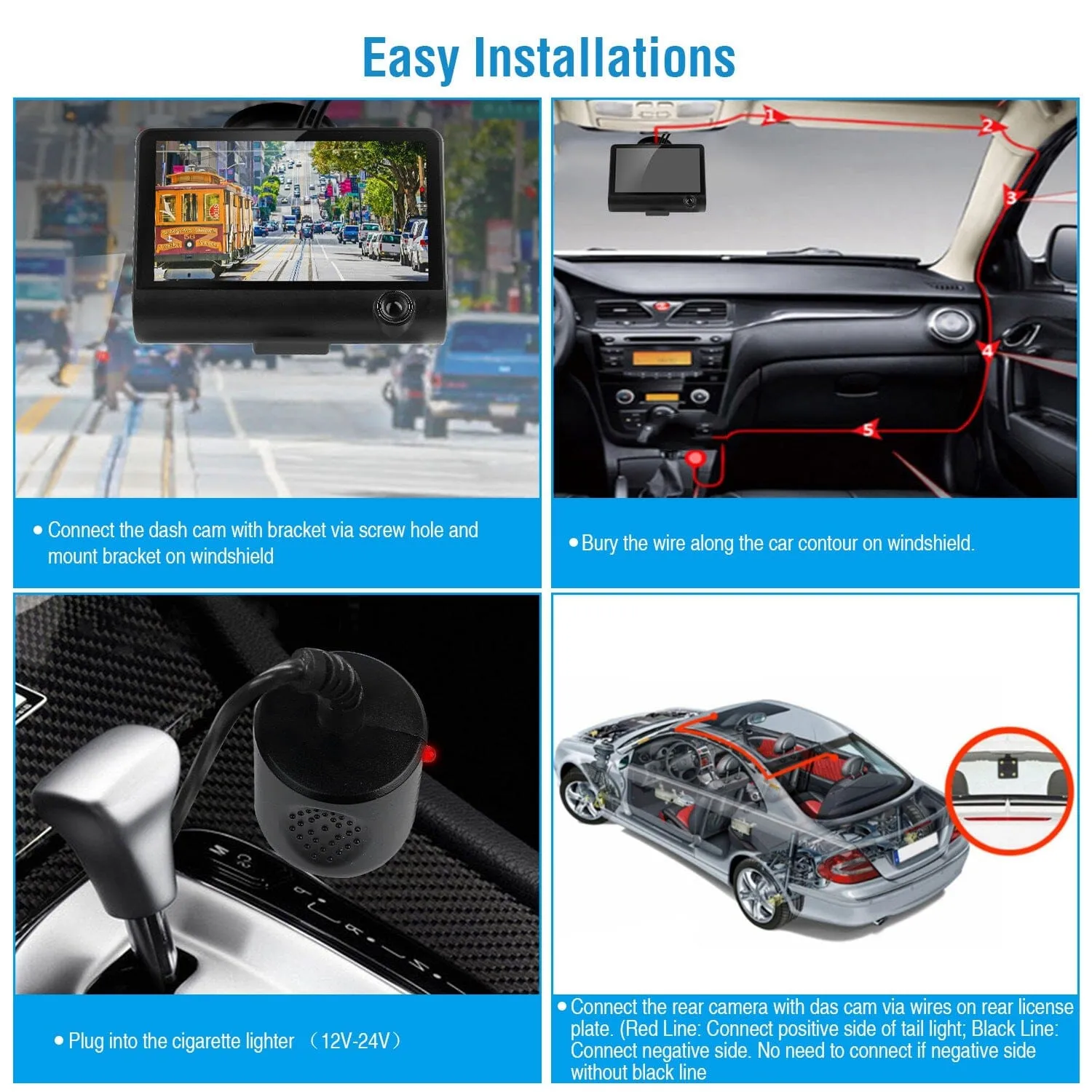 FHD 1080P Touchscreen Car DVR Dash Camera