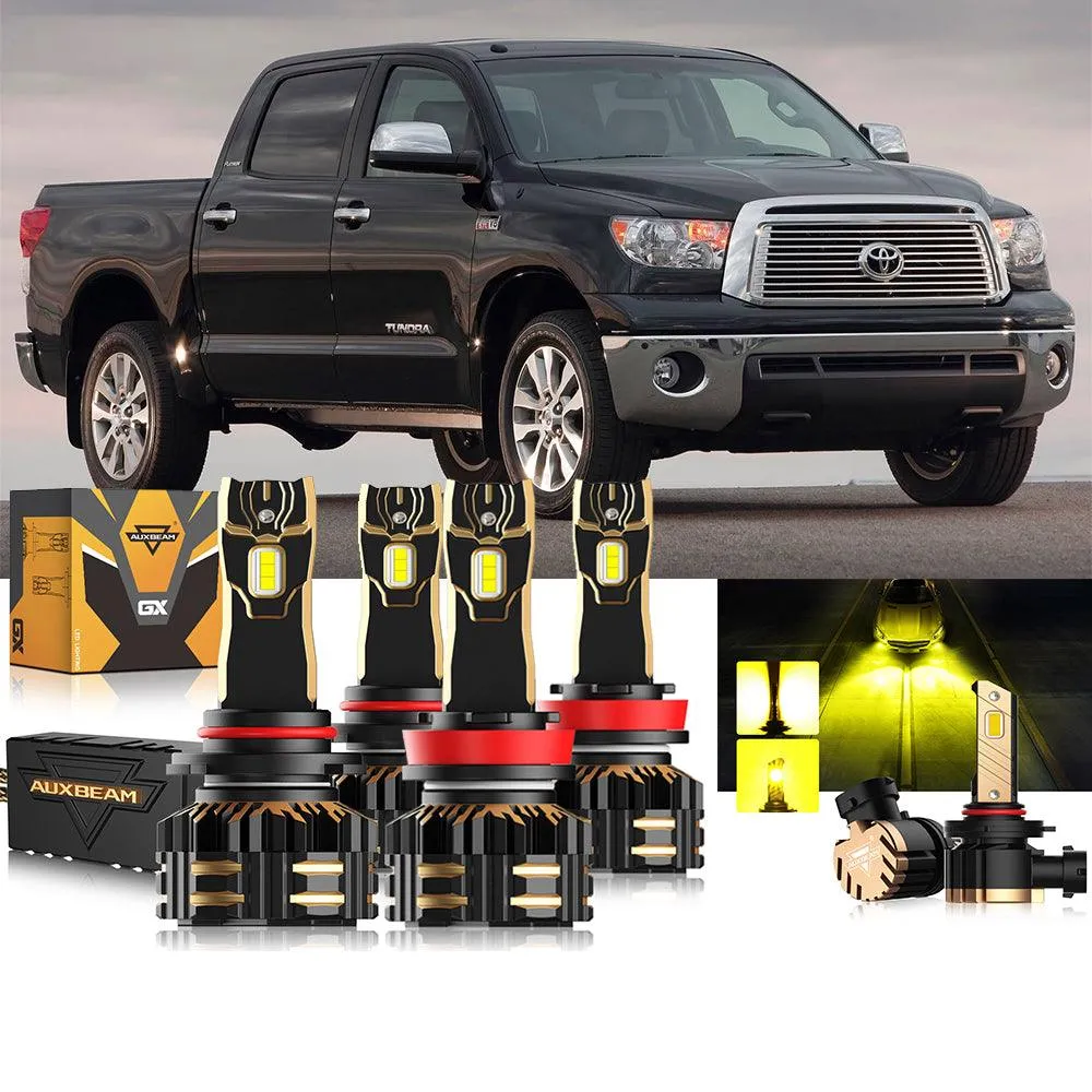 For 2007-2013 Toyota Tundra 9005 H11 LED Headlight Bulbs Bundle