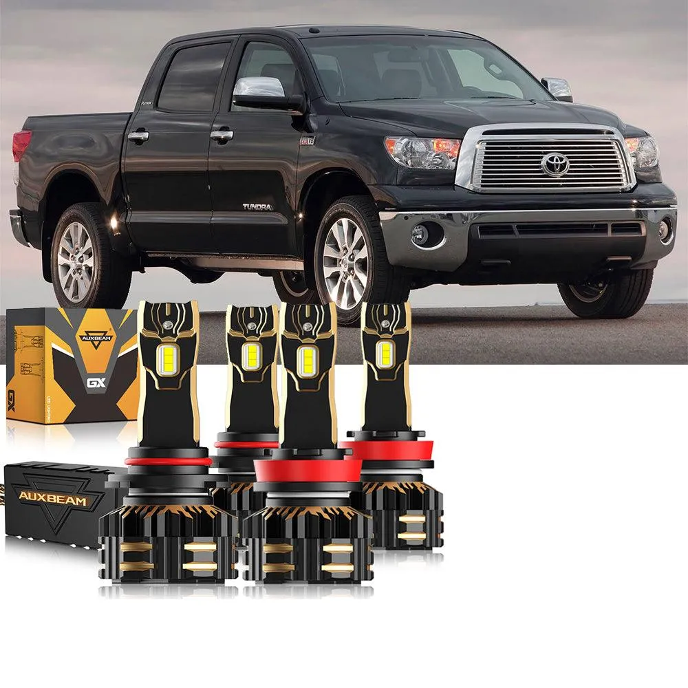 For 2007-2013 Toyota Tundra 9005 H11 LED Headlight Bulbs Bundle