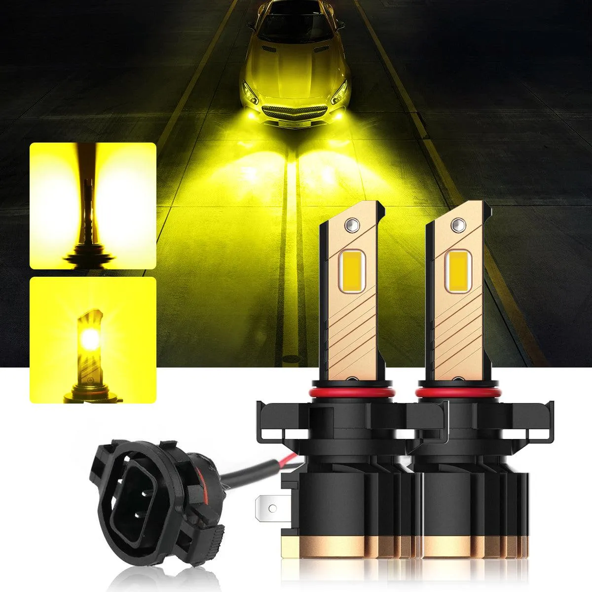 For 2007 GMC Sierra 1500 9005 H11 LED Headlight Bulbs Bundle