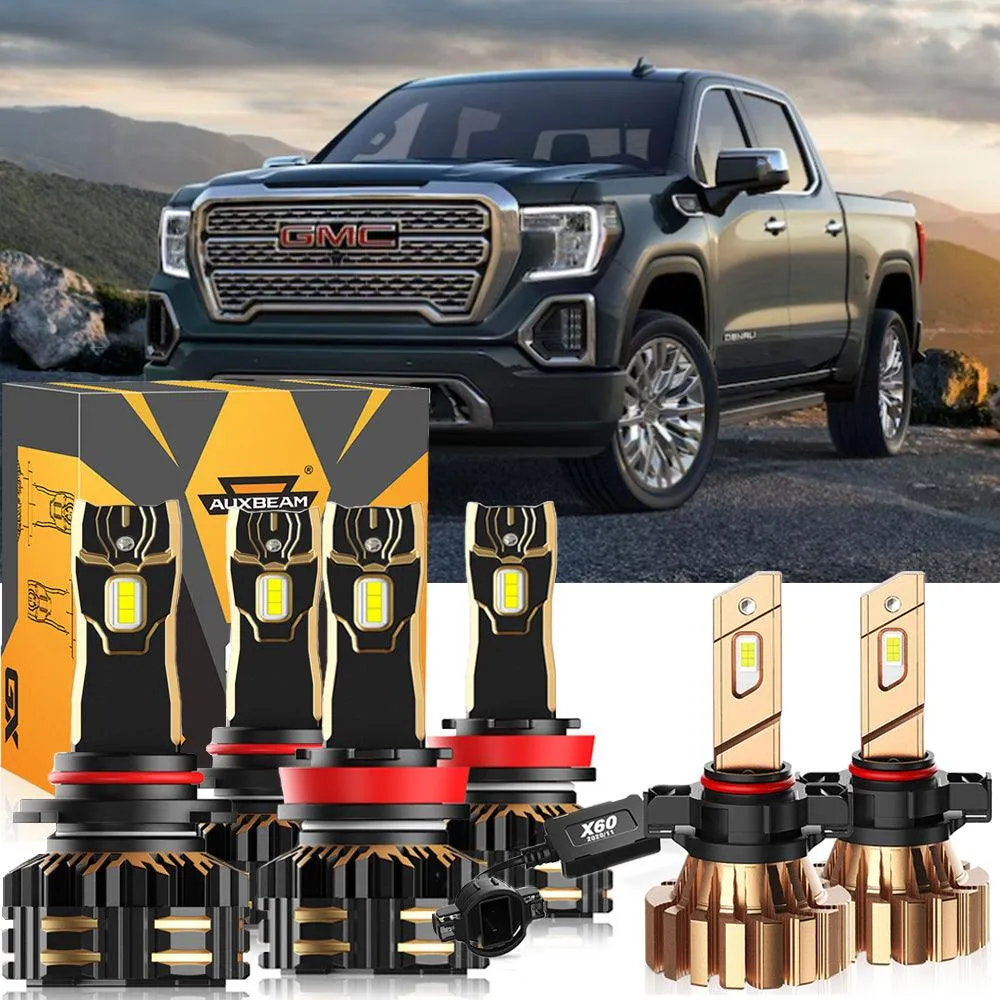 For 2007 GMC Sierra 1500 9005 H11 LED Headlight Bulbs Bundle