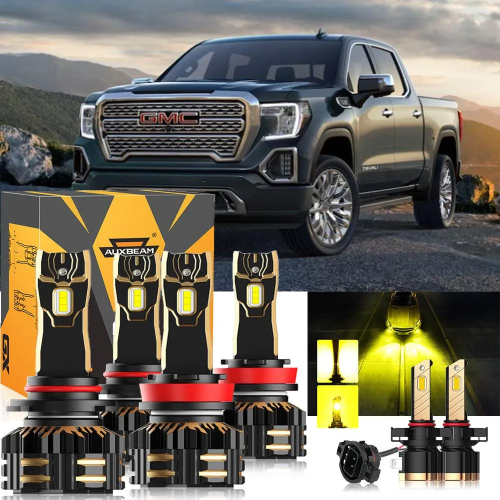 For 2007 GMC Sierra 1500 9005 H11 LED Headlight Bulbs Bundle