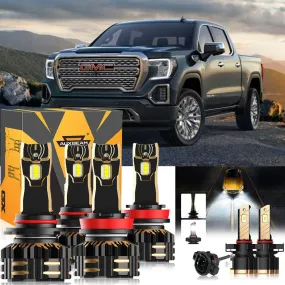 For 2007 GMC Sierra 1500 9005 H11 LED Headlight Bulbs Bundle