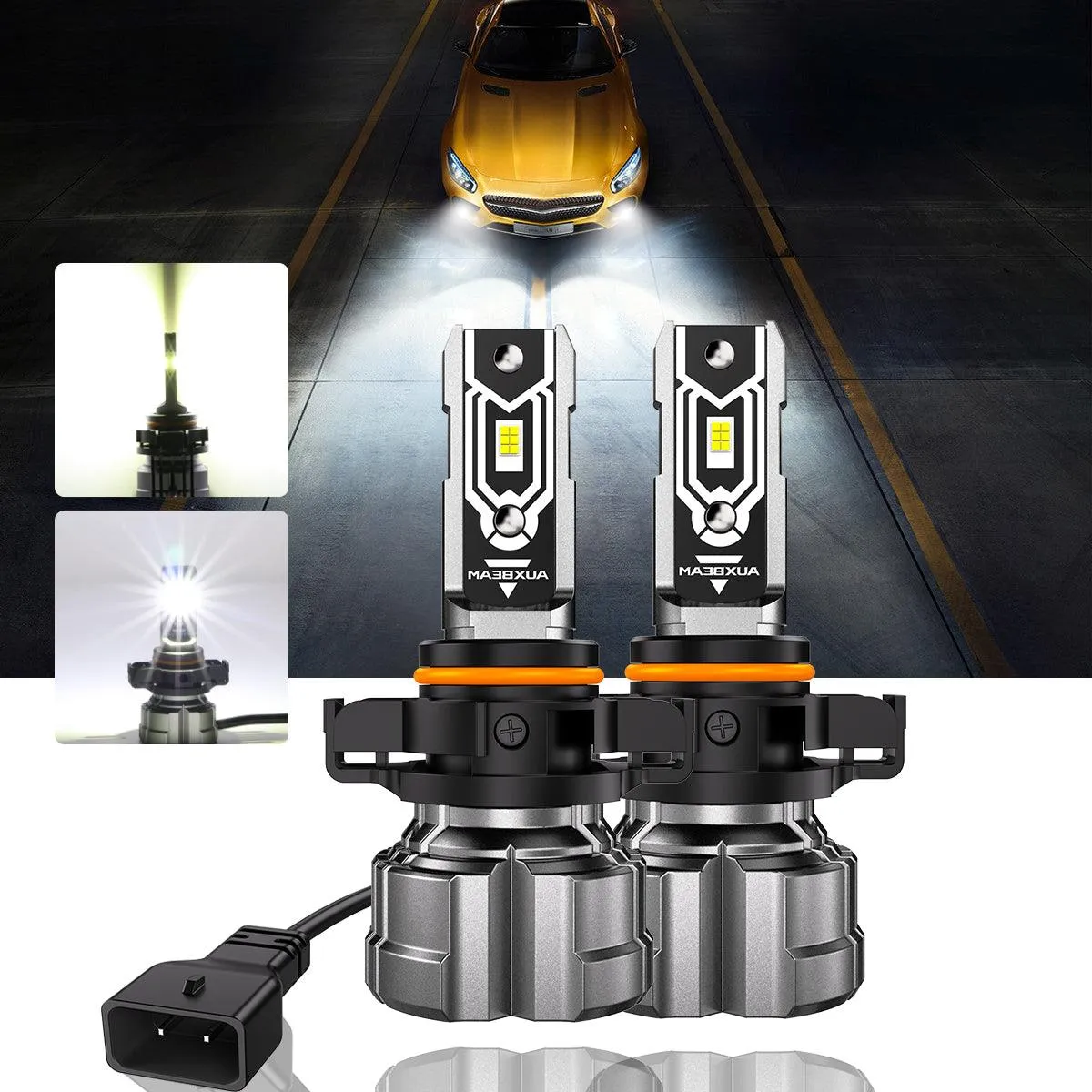 For 2007 GMC Sierra 1500 9005 H11 LED Headlight Bulbs Bundle