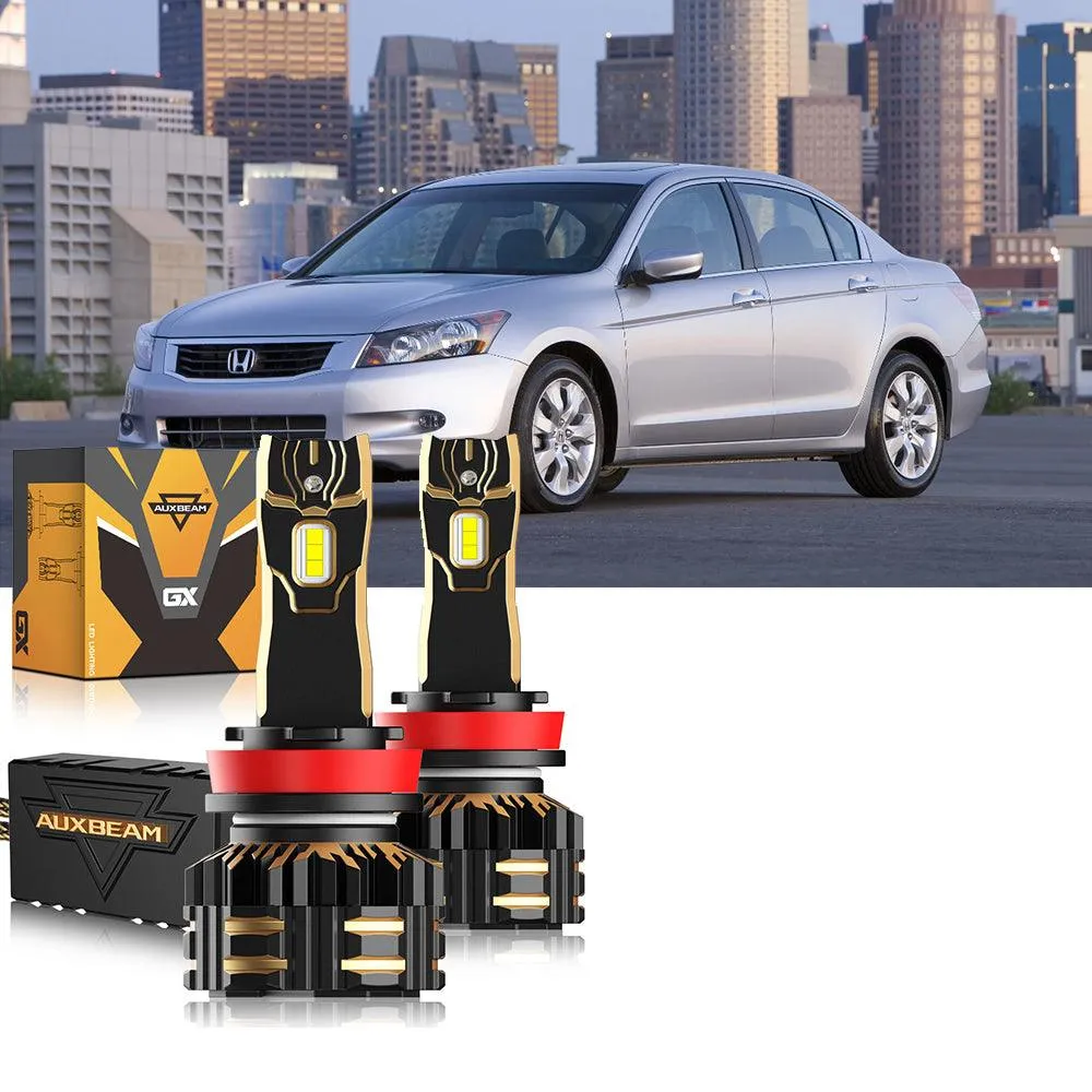 For 2008-2012 Honda Accord 9005 H11 9006 LED Headlight Bulbs Bundle