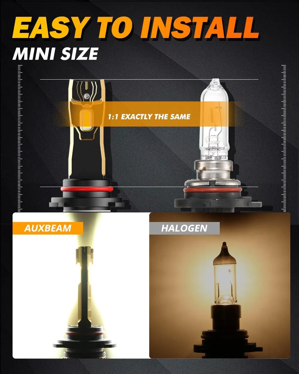 For 2010-2020 Toyota 4Runner 9005 H11 LED Headlight Bulbs Bundle