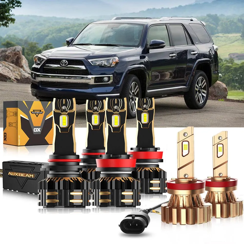 For 2010-2020 Toyota 4Runner 9005 H11 LED Headlight Bulbs Bundle