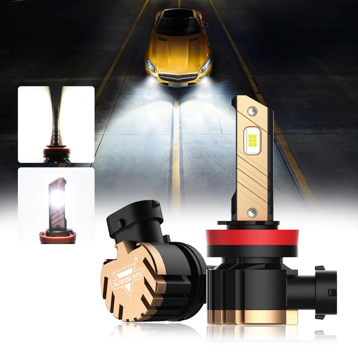 For 2010-2020 Toyota 4Runner 9005 H11 LED Headlight Bulbs Bundle