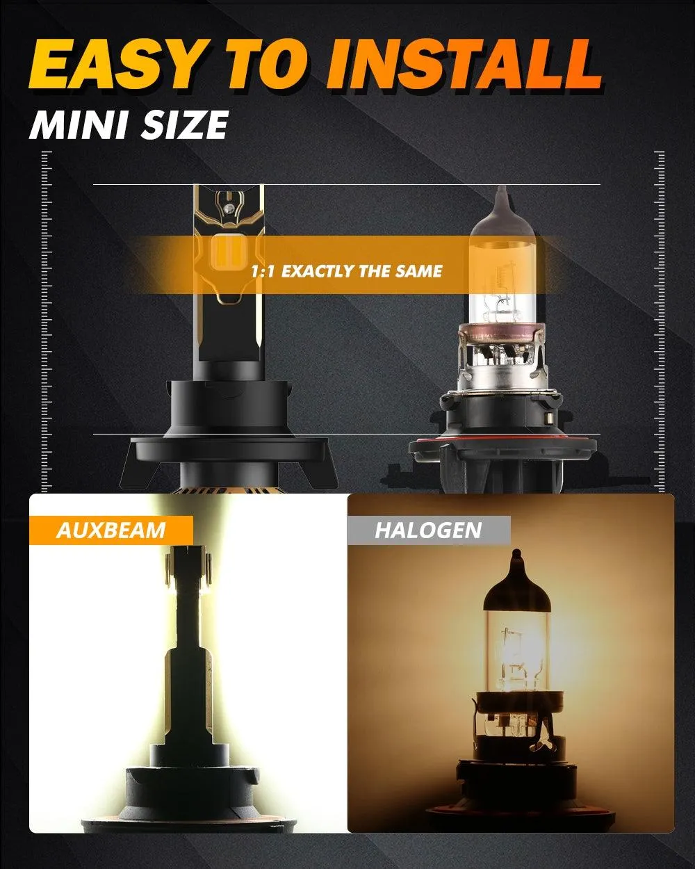 For 2011-2020 Ford F-350 Super Duty H13 LED Headlight Bulbs