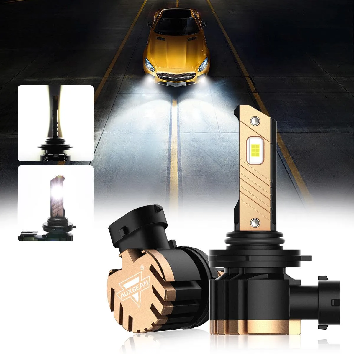 For 2013-2015 Ram 2500 (without projector-type headlights) 9005 H11 LED Headlight Bulbs Bundle