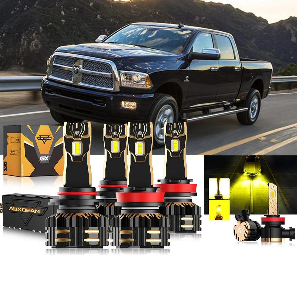For 2013-2015 Ram 2500 (without projector-type headlights) 9005 H11 LED Headlight Bulbs Bundle