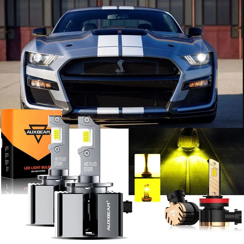For 2013-2017 Ford Mustang D3S LED Headlight Bulbs