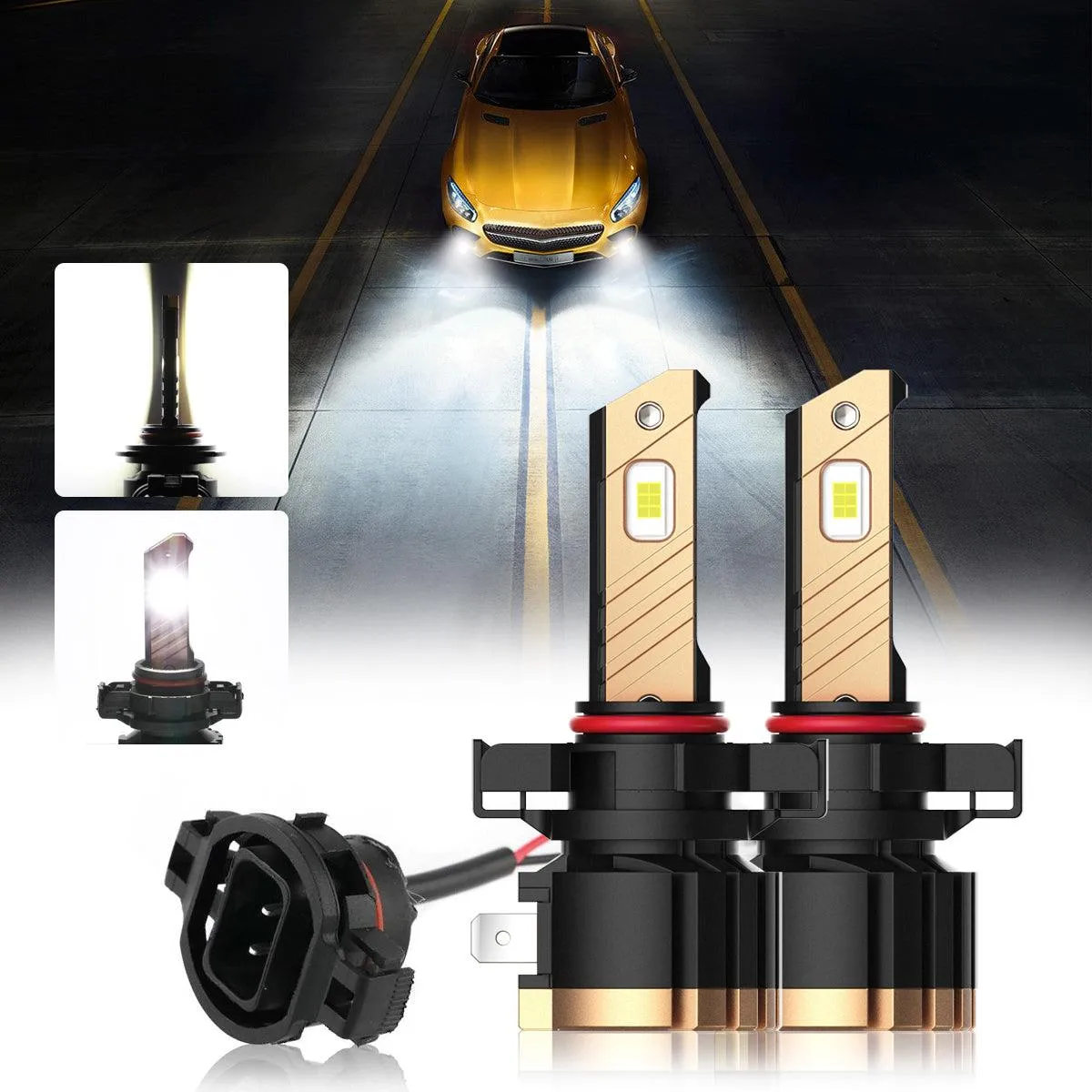 For 2015 GMC Sierra 2500 HD 9012 LED Headlight Bulbs
