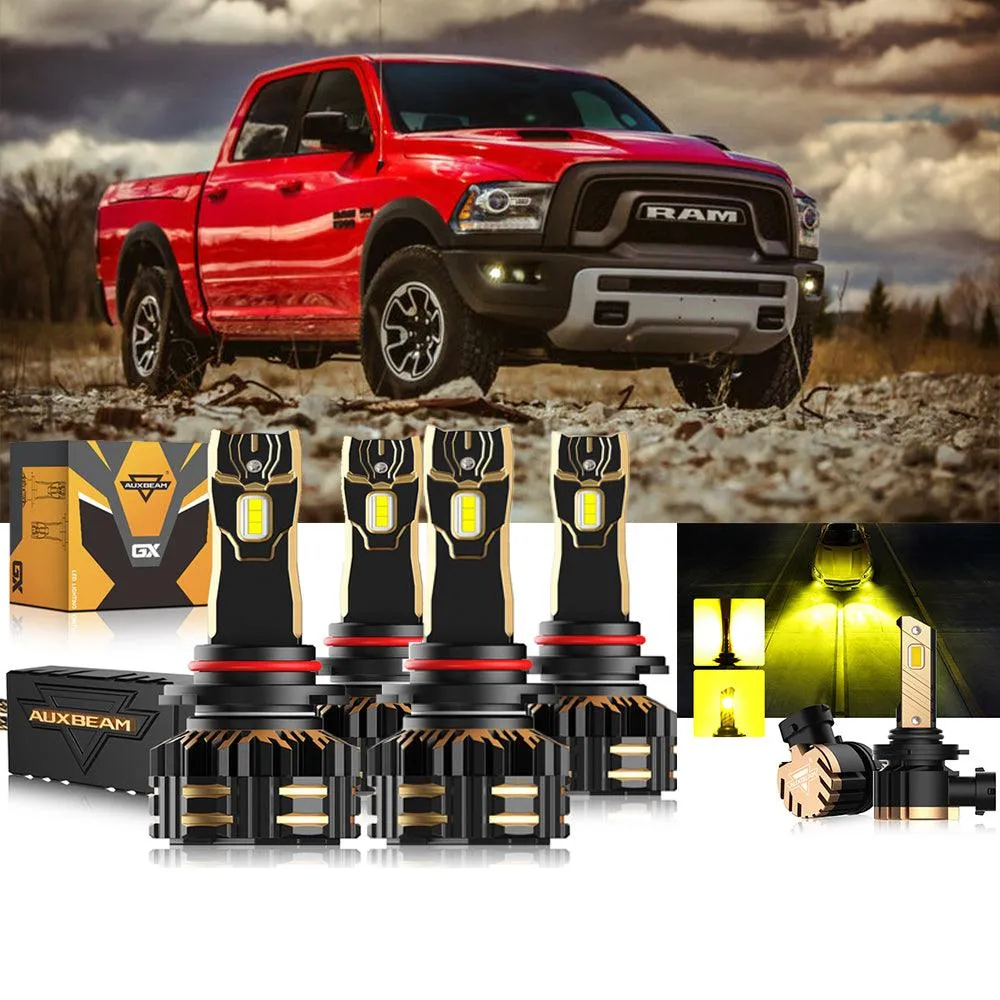 For 2016-2017 Ram 1500 ( with projector-type headlights) 9005 9005 LED Headlight Bulbs Bundle