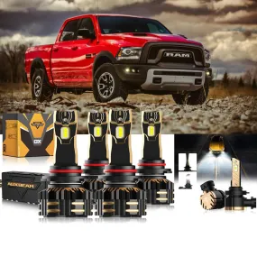 For 2016-2017 Ram 1500 ( with projector-type headlights) 9005 9005 LED Headlight Bulbs Bundle