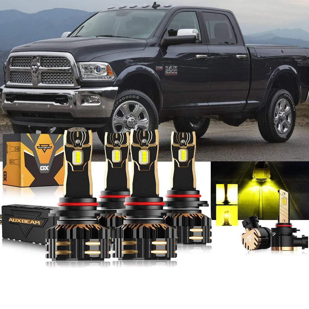 For 2016-2017 Ram 2500 (with projector-type headlights) 9005 9005 LED Headlights Bulbs Bundle