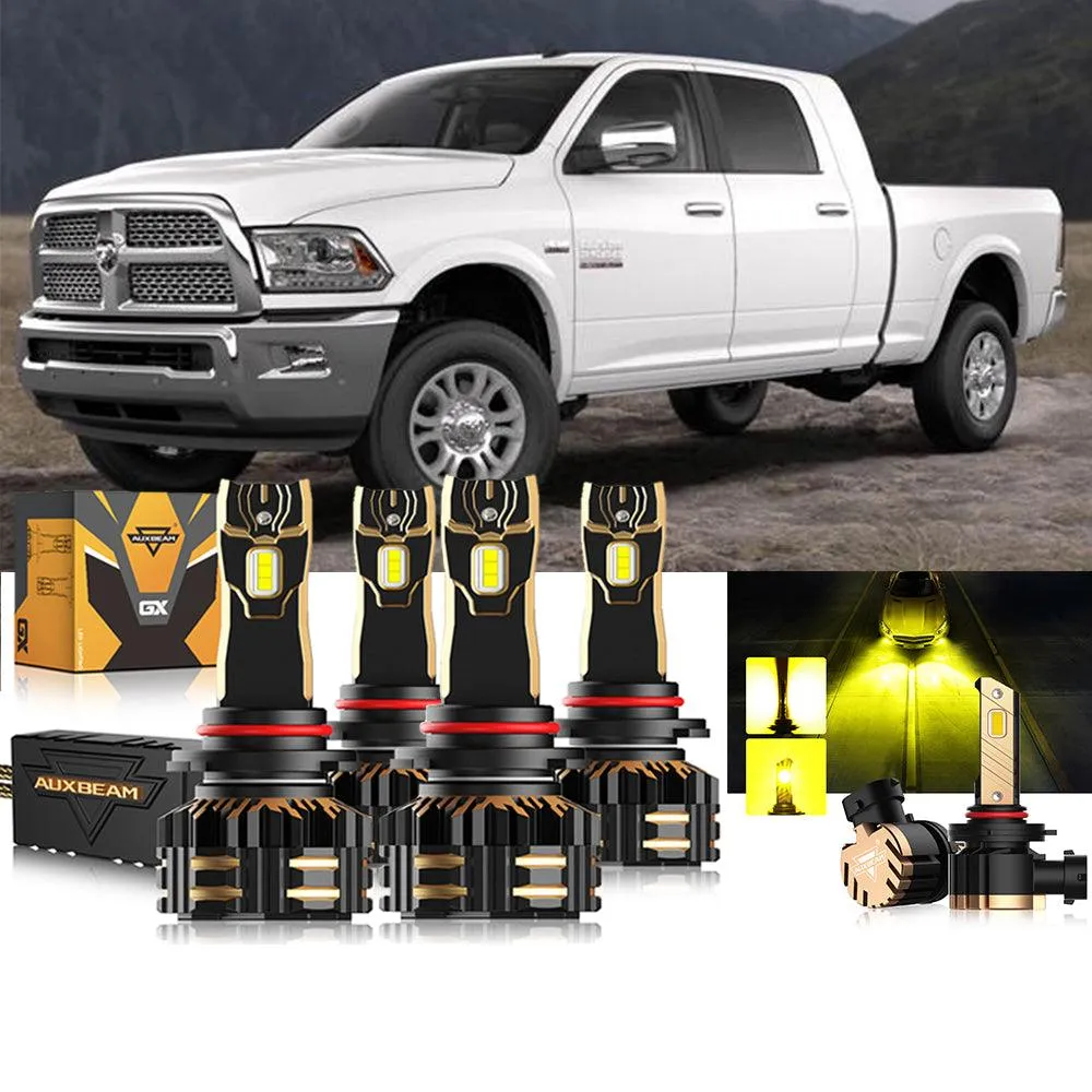 For 2018-2019 Ram 2500 (with projector-type headlights) 9005 9005 LED Headlights Bulbs Bundle