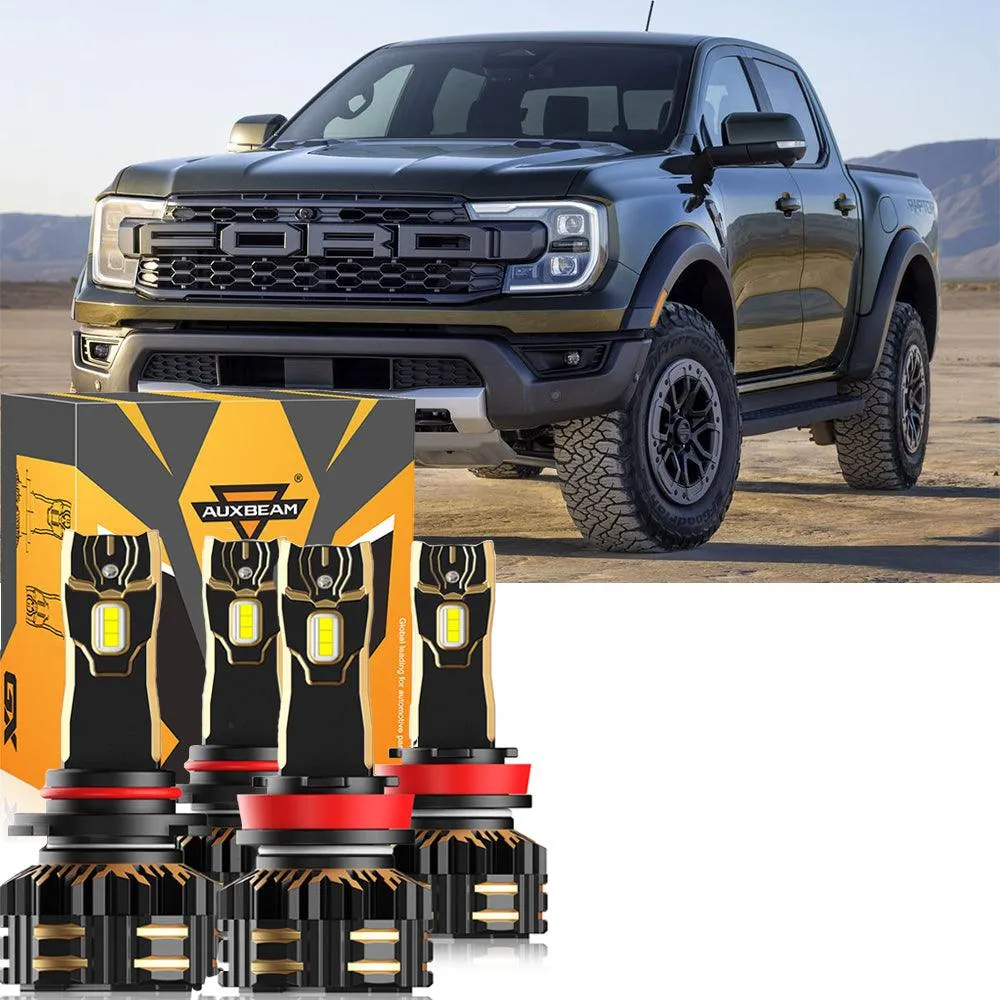 For 2019 Ford Ranger 9005 H11 LED Headlight Bulbs Bundle