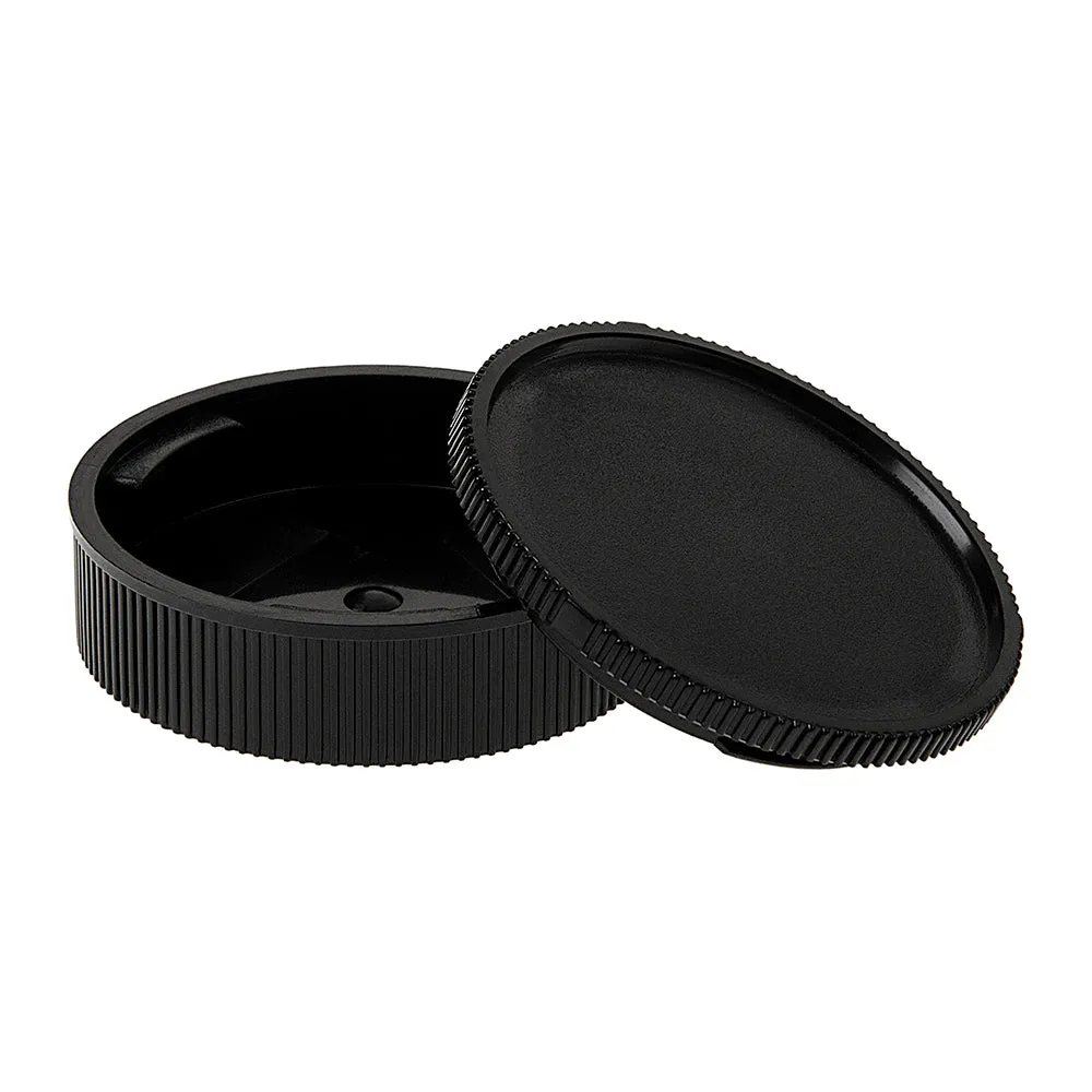 Fotodiox Camera Body & Rear Lens Cap Set for All Leica R SLR Compatible Cameras & Lenses - Black