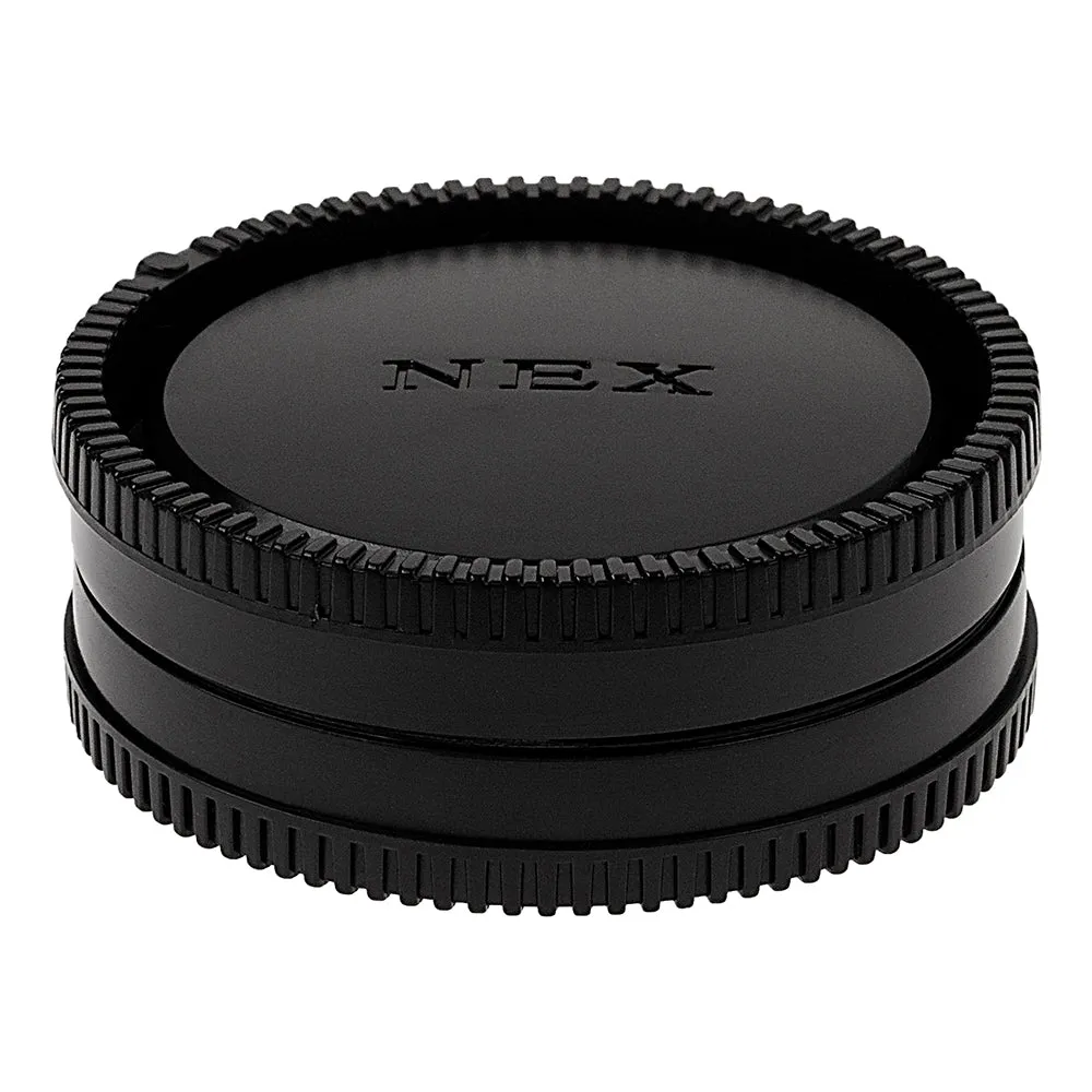 Fotodiox Camera Body & Rear Lens Cap Set for All Sony Alpha E-Mount Compatible Cameras & Lenses