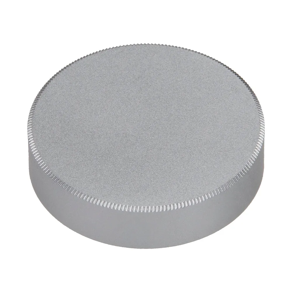 Fotodiox M39/L39 Metal Rear Lens Cap - Silver Protective Rear Cap for 39mm Thread Screw Mount Camera Lenses