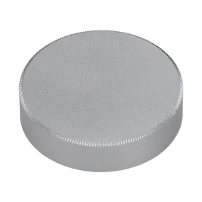 Fotodiox M39/L39 Metal Rear Lens Cap - Silver Protective Rear Cap for 39mm Thread Screw Mount Camera Lenses