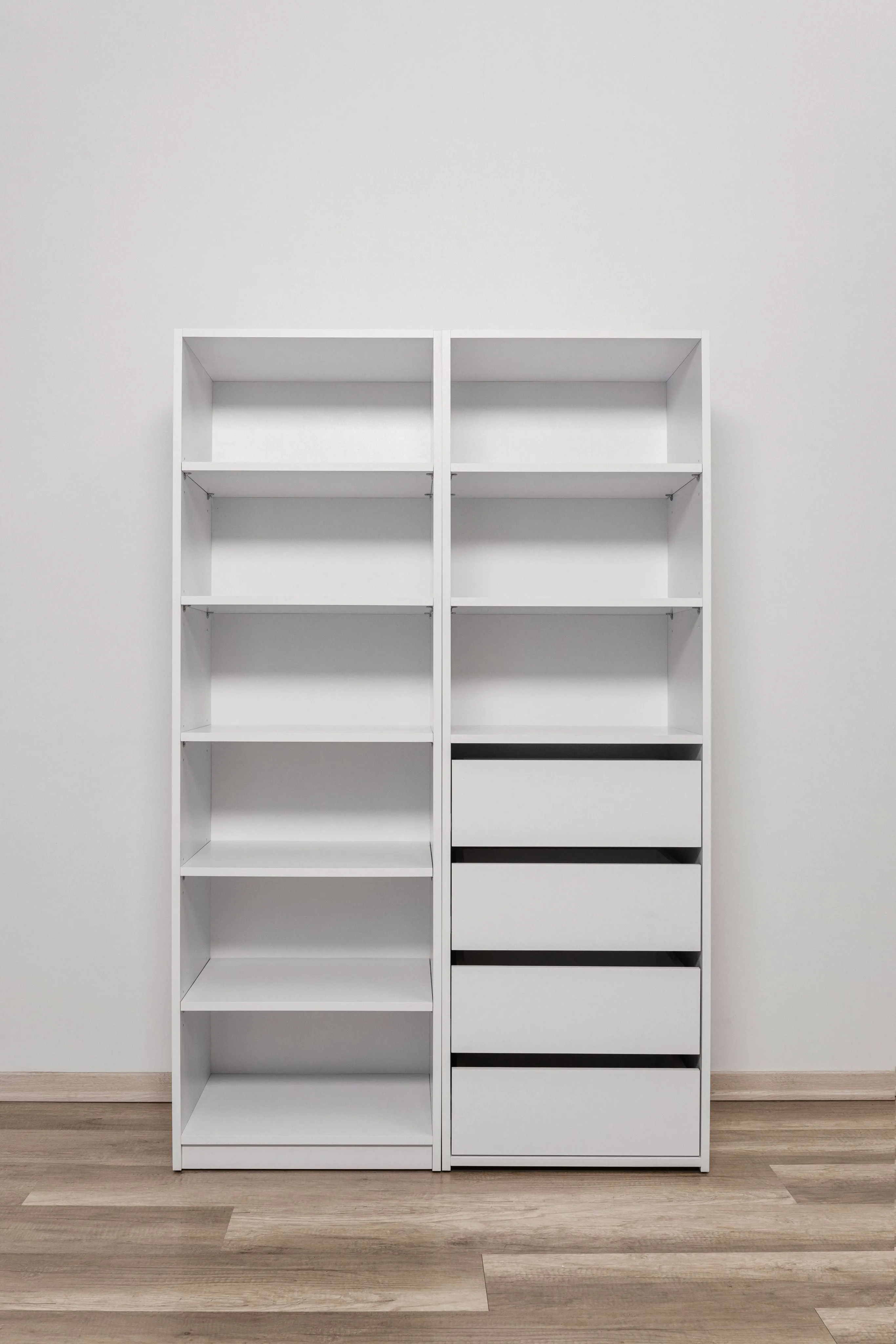 GENEVA THREE SHELF/FOUR DRAWER BUILT IN WARDROBE - CLASSIC