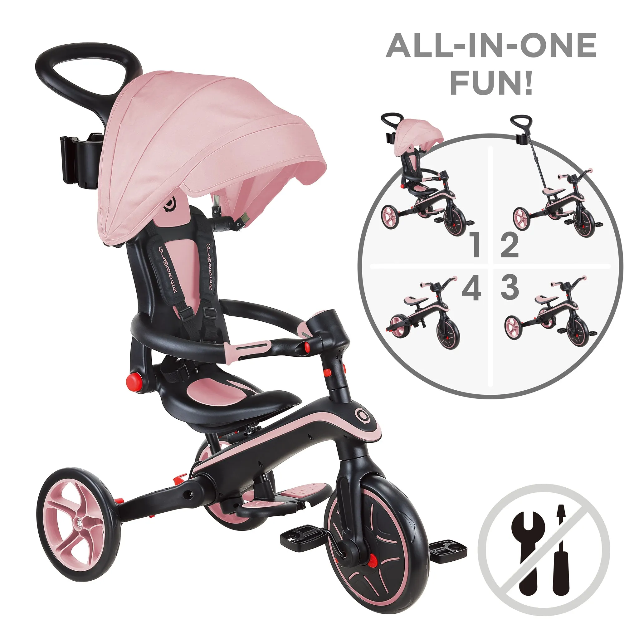 Globber Explorer Trike Foldable 4 in 1