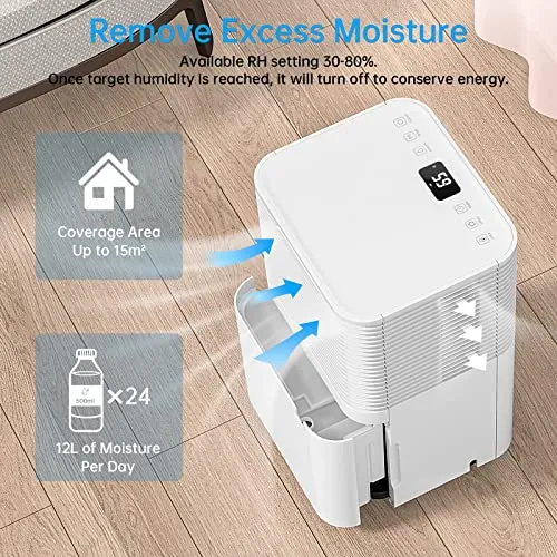 Hangsun 12L Dehumidifier with Digital Humidity Display (New)