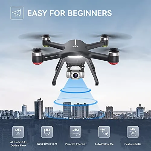 Holy Stone HS700E FAA Certification Completed Drones with Camera for Adults 4K EIS, GPS RC Quadcopter FPV Drone with 5G WiFi Transmission, Brushless Motors, Auto Return, Follow Me, Carrying Case