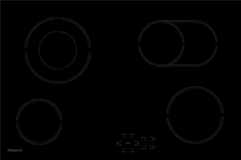 Hotpoint HR724BH 77cm Electric Hob