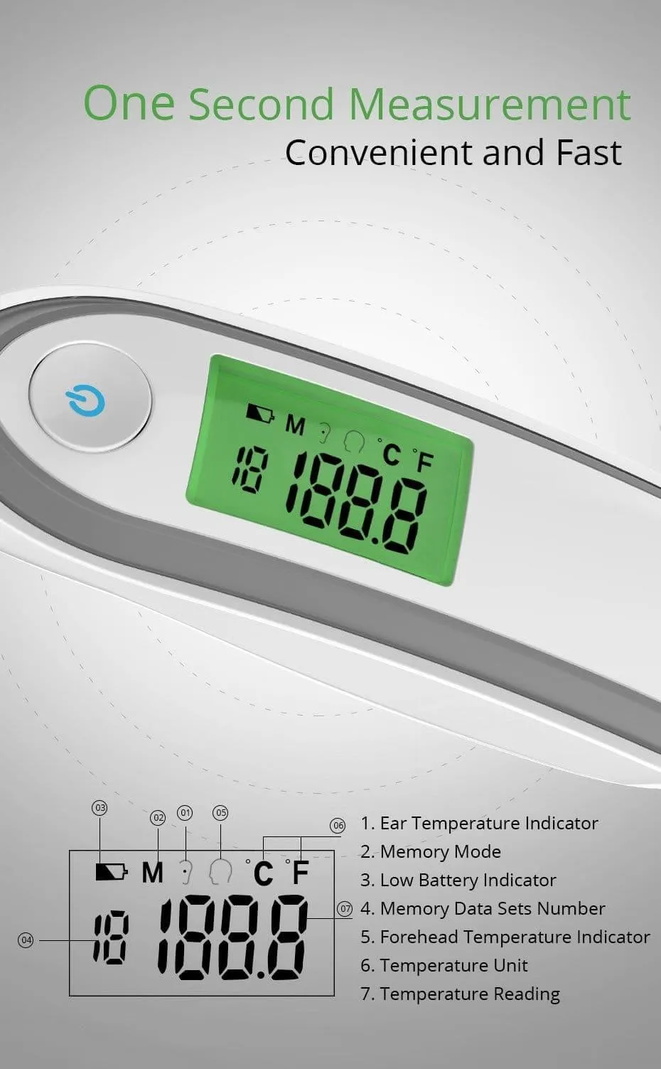 Infrared Fever Digital Thermometer - Baby, Adult