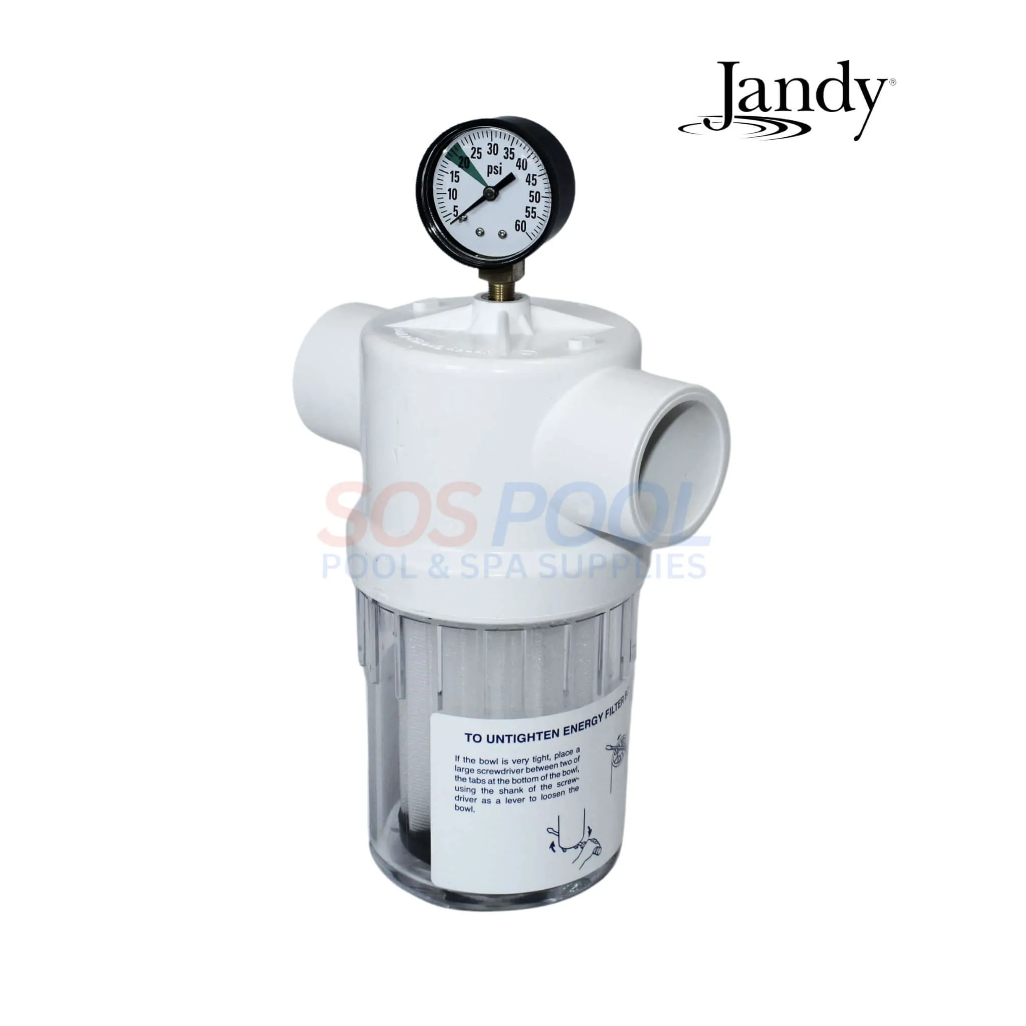 Jandy Energy Filter With Gauge For Ray-Vac Pro Series | 2888