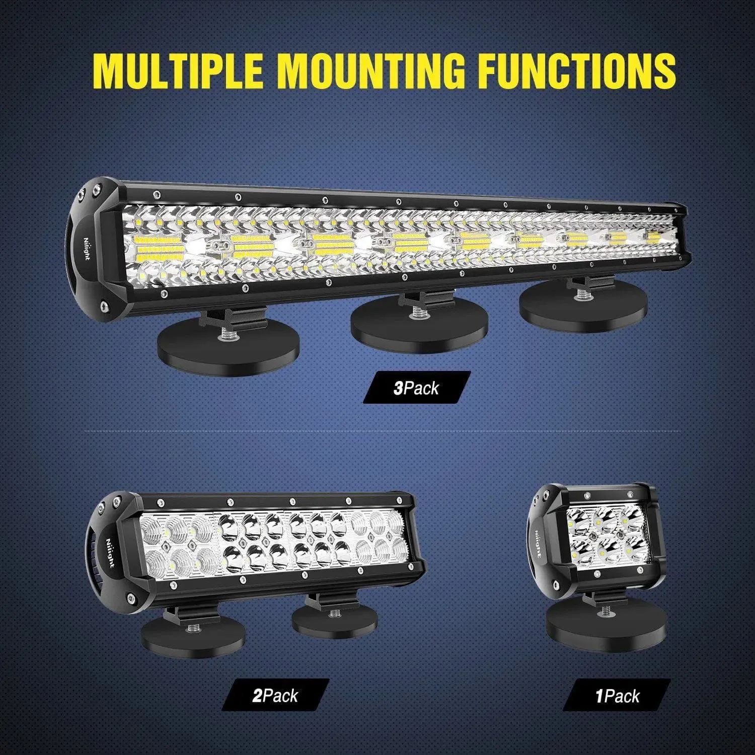 Magnetic Base Bottomed-Mounted Sucker Holder Bracket (Pair)