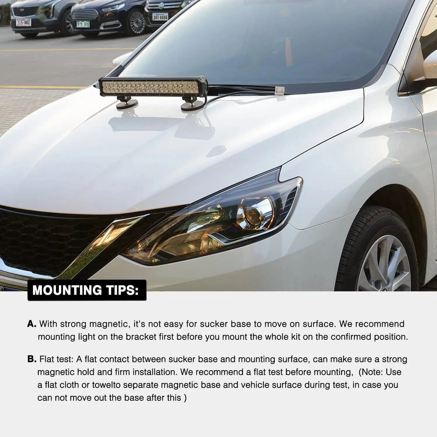 Magnetic Base Bottomed-Mounted Sucker Holder Bracket (Pair)