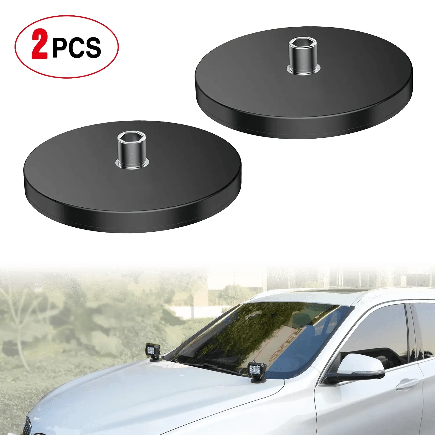 Magnetic Base Bottomed-Mounted Sucker Holder Bracket (Pair)